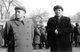 China / Korea: Peng Dehuai (1898-1974), Marshal of the People's Republic of China, with Mao Zedong in 1953, shortly after Peng returned from the Korean War